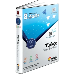 Aydın Yayınları 8. Sınıf Türkçe Üç Adım Soru Bankası