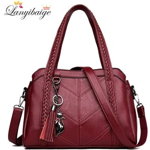 Lüks Çanta Kadın Çanta Tasarımcısı Crossbody Çanta Kadınlar Için Yeni Çantalar ve Çanta Yüksek Deri Tote Çanta Bolsa | Omuz Çantaları (Kırmızı) (Yurt Dışından)