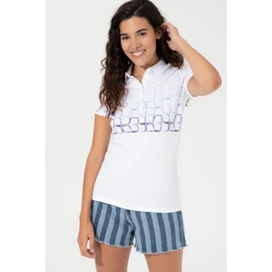 U.S. Polo Assn. Kadın Mavi T-Shirt 50248987-VR212