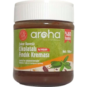 Stevialı Şekersiz Çikolatalı Fındık Ezmesi Ketojenik Vegan 180 gr