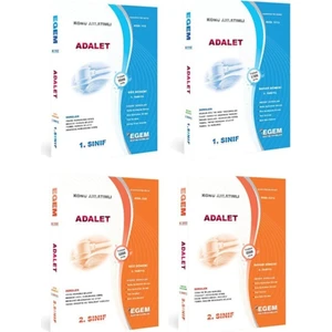 Egem Eğitim Yayınları AÖF Adalet 1 ve 2. Sınıf Güz ve Bahar Dönemi Konu ve Soru Full Set