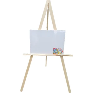 Ahşap Şövale, Resim Ressam Sehpası, Sergi Şövale, Tuval Tutucu, 150 cm Ahşap Şövale