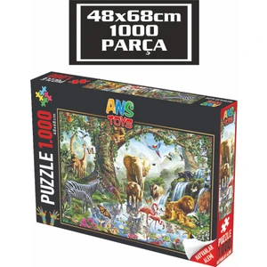Ans Toys Hayvanlar Alemi 1000 Parça (48X68) Puzzle