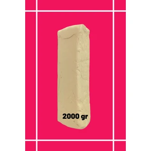 2 kg  Seramik Hamuru- Beyaz Kil Çamuru - Seramik Çamuru - Oyun Hamuru 2000 gr Seramik