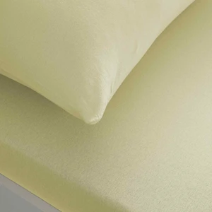 Basic Lastikli Çift Kişilik Çarşaf Seti Sarı