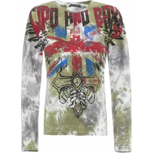 Cipo & Baxx WL282 Haki Desenli Ince Sweatshirt