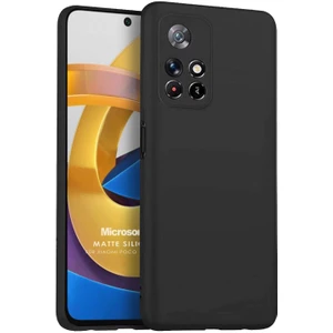 Matte Silicone Xiaomi Redmi Note 11T Kılıf Siyah