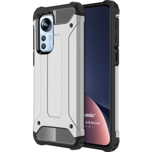 Xiaomi Mi 12 Kılıf Rugged Armor Gümüş