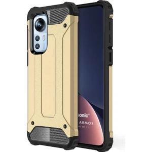 Xiaomi Mi 12 Kılıf Rugged Armor Gold