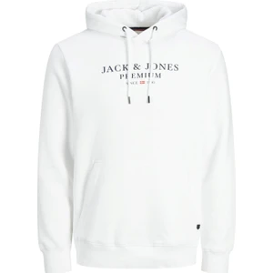 Jack & Jones Jprbluarchıe Sweat Hood Noos Beyaz Erkek Sweatshirt 12216335-White