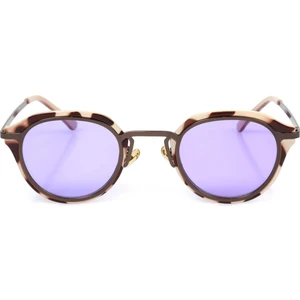 Angel Eyes Oval Mor Kemik Çerçeve Unisex Güneş Gözlüğü
