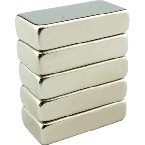Mıknatıs Avm Neodyum Mıknatıs - 20X10X5 mm - Nikel Kaplama, N35 Kalite 10 Adet