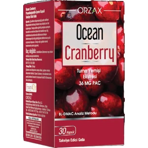 Ocean Orzax Ocean Cranberry Turna Yemişi 30 Kapsül