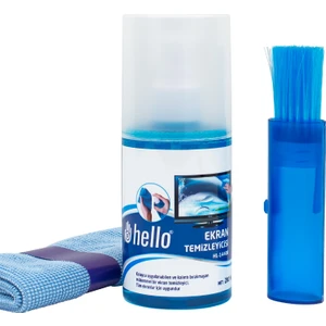 HL-14408 Sprey + Fiber Bez + Fırça 200ML LCD Ekran Temizleme Seti