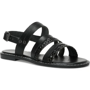 Nine West Benal 2fx Siyah Kadın Düz Sandalet
