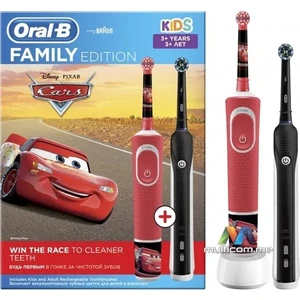Family Edition D16 Pro-Care 700 + D100 Cars Şarjlı Diş Fırçası
