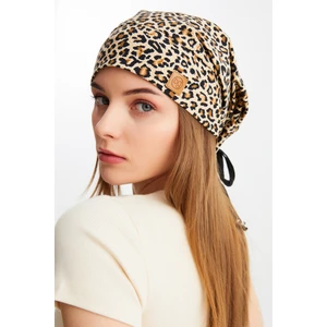 Leopar Kadın 4 Mevsim Pamuklu, Esnek, Ultra Yumuşak Hafif, Terletmez, Ip Detaylı Penye Şapka