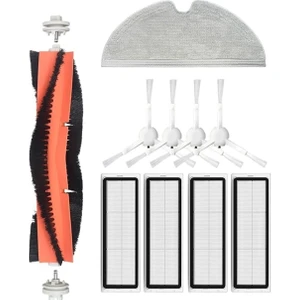 Xiaomi 1c Vacuum Mop (STYTJ01ZHM)-DREAME F9 Uyumlu Yedek Fırça Hepa Filtre Mop Seti-10 Parça Global