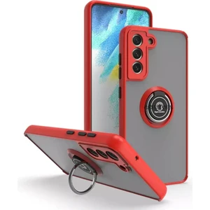 M.TK Moveteck S20 Fe Kılıf Kamera Lens Korumalı Yüzüklü Standlı Renkli Tuşlu Tam Koruyucu Silikon Kapak