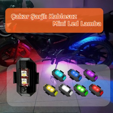 7 Mini LED-Mini-Washlight 2台セット未使用 Kablosuz Mini LED Lamba Hubstein 7 Farklı Renk Modu ile Fiyatı