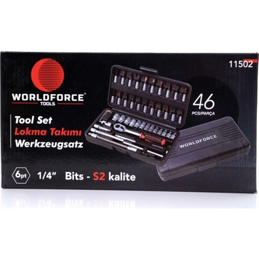 Worldforce 46 Parça 1/4 Lokma Takımı 4-14MM S-Ultra Fiyatı