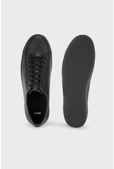 Boss Logolu Deri Sneaker Ayakkabı Erkek Ayakkabı 50474710 001