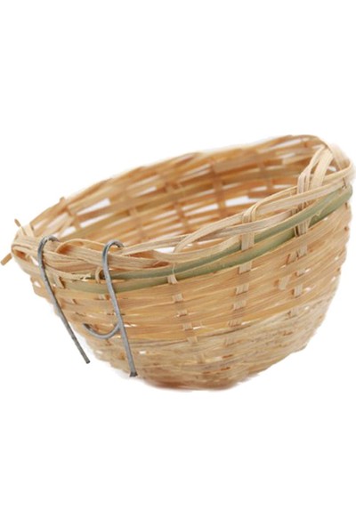 Royal Love 15'lü Bambu Dokuma Küçük Kuş Yuvası Asuk Kafes Çıkma Finch Parrot Canary 10X6CM (Yurt Dışından)