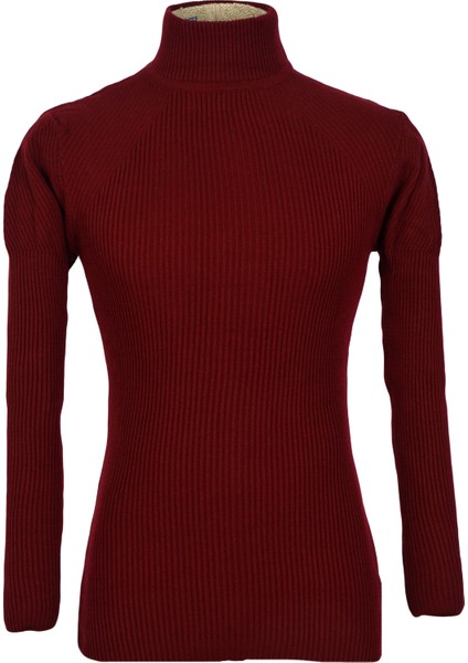 Yarım Balıkçı İnce Fitil Slim Fit Erkek Triko