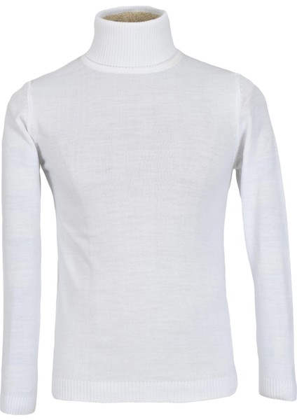 Tam Balıkçı Düz Slim Fit Erkek Triko