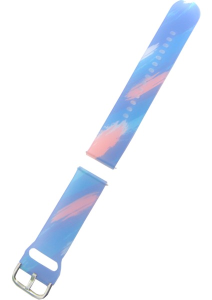 Xiaomi Mi Watch Color ile Uyumlu Kayış Renkli Desenli Erstwhile Kordon Blue Sky fiyatları
