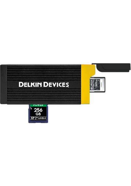 Delkin Devices USB 3.2 Cfexpress™ Type A & Sd Uhs-Iı Hafıza Kartı Okuyucu