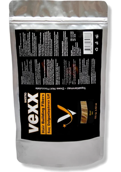 Vexx 100 gr Sarı Hair Fiber Saç Tozu - Topaklanma Yapmaz