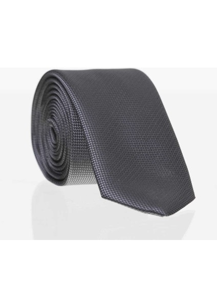 Füme Slim Fit Düz Renk Dokuma Kravat / Ddk-25