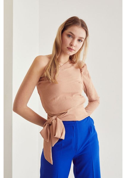 Tek Omuz Bluz-Camel modelleri