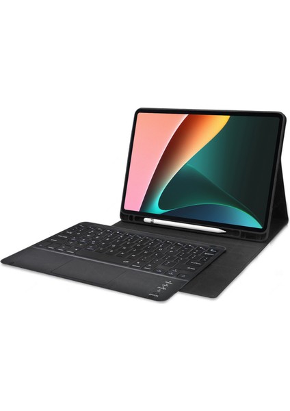Xiaomi Pad 5 Bluetooth Klavye + Touchpad Kalem Koymalı Standlı Kılıf - Bkk3