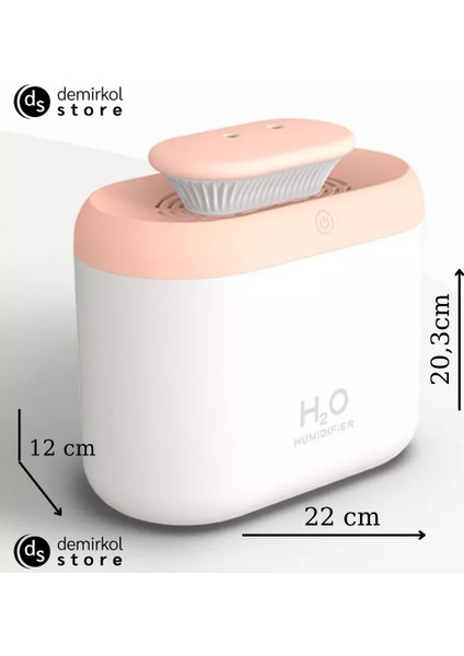 H2O Humidifier 3300 ml Ulrasonik Hava Nemlendirici Buhar Makinesi ve Aroma Difüzörü