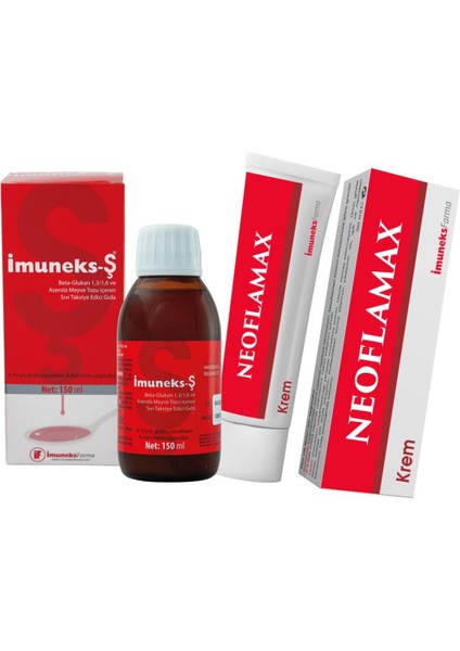 Şurup 150 ml + Imuneks Neoflamax Krem 50 ml
