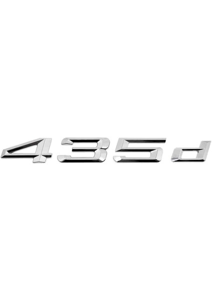 Bmw 435D Bagaj Yazısı Logo Amblem