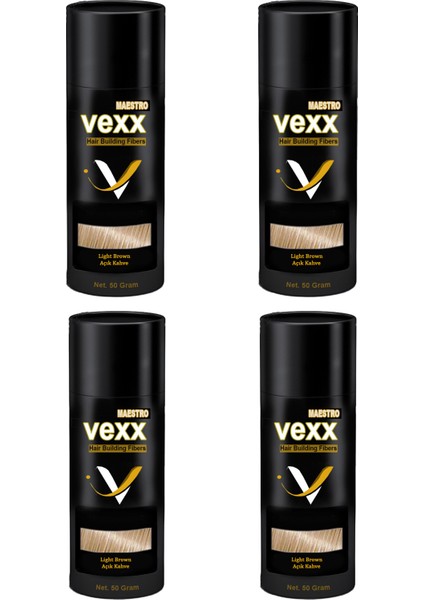 Vexx Maestro Vexx 50 Gr.  Hair Fiber Saç Tozu 4 Adet