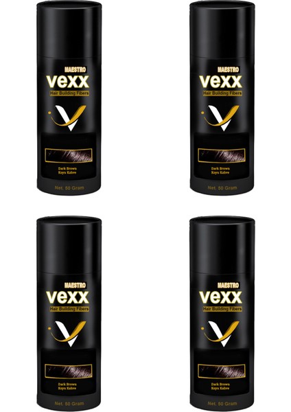 Vexx 50 Gr. Hair Fiber Saç Tozu 4 Adet