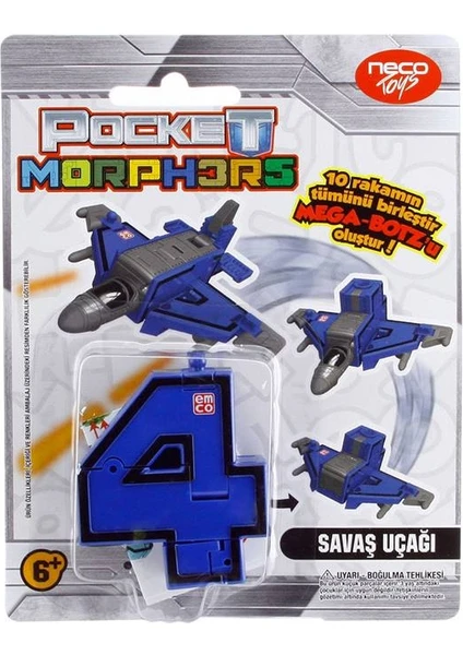 Pocket Morphers Dönüşebilen Numaralar No 4 Savaş Uçağı