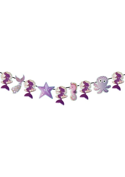 Dekoratif Banner Deniz Kızı Özel Kesim Dekoratif Banner