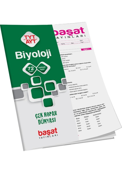 Başat Yayınları Tyt-Ayt Biyoloji Çek Kopar Test