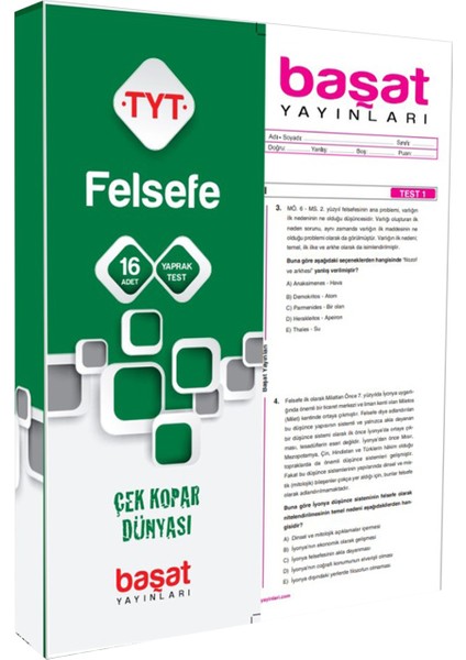 Tyt Felsefe Çek Kopar Test