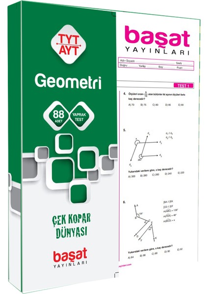 Tyt-Ayt Geometri Çek Kopar Test