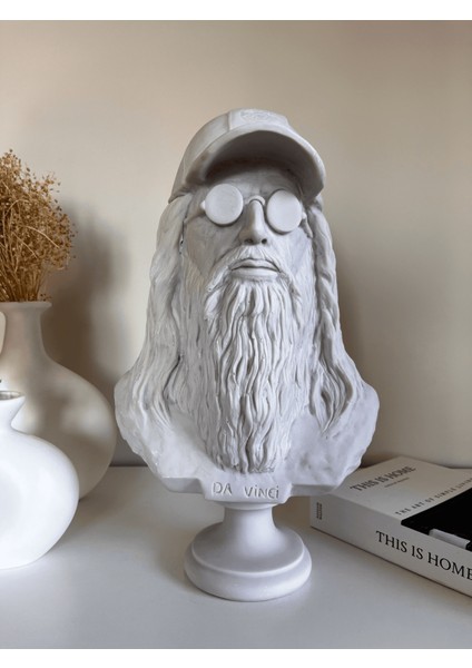 Büyük Da Vinci Dekoratif Biblo Heykel