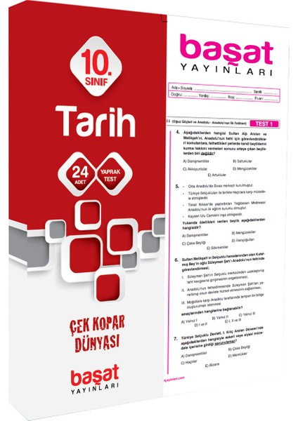 Başat Yayınları 10. Sınıf Tarih Çek Kopar Test