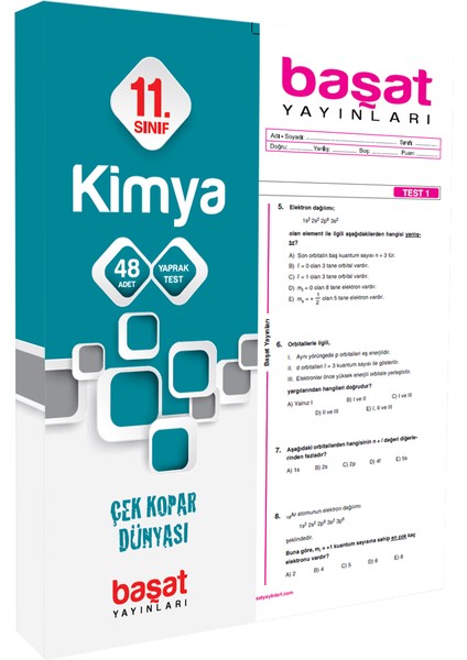 Başat Yayınları 11. Sınıf Kimya Çek Kopar Test