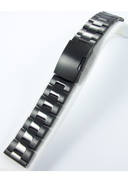 22MM Siyah Metal Saat Kordonu Çelik Kolçak 1. Kalite Kolçak fiyatları