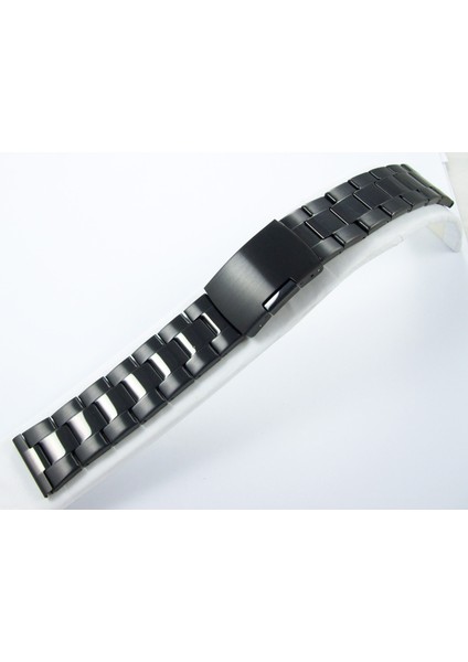 22MM Siyah Metal Saat Kordonu Çelik Kolçak 1. Kalite Kolçak fırsatları